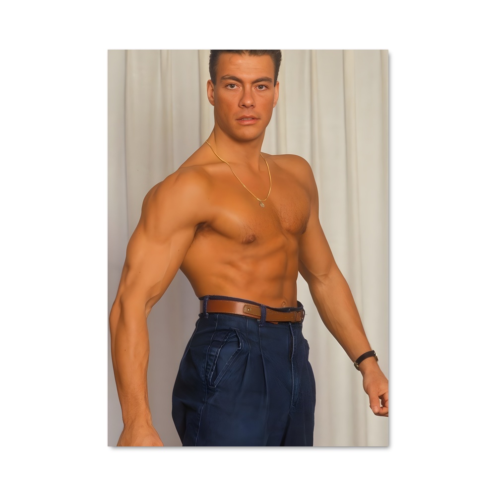 Poster Jean-Claude en Or – affiche Karaté